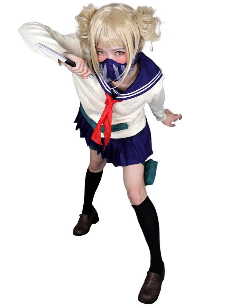 miccostumes Women's Costume Student Cosplay Deluxe JK School Uniform With Mask Scarf And Leg-straps (S) - Image 3